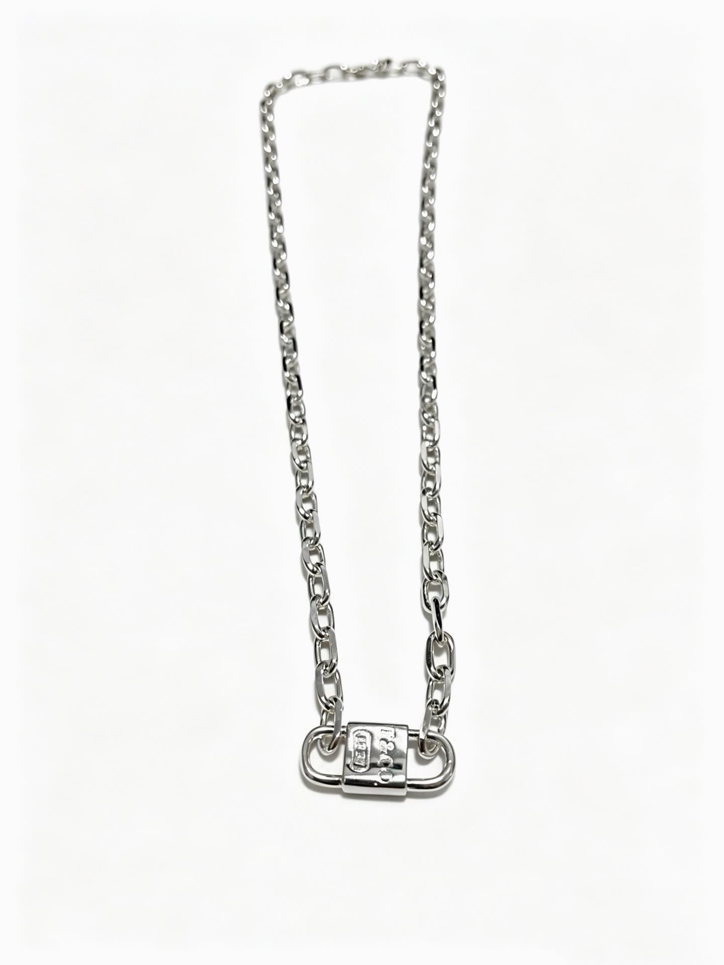 Tiffany & Co. Sterling Silver Padlock Necklace